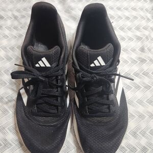 Adidas Black and White Athletic Shoes